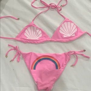 Wildfox super cute and fun reversible bikini